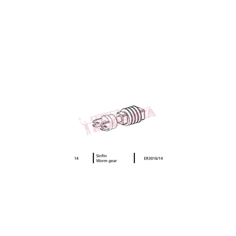 Worm gear for locomitve 7200 RENFE.