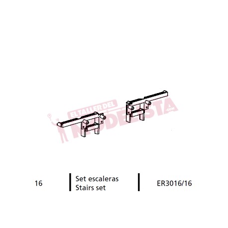 Ladder set for locomitve 7200 RENFE.