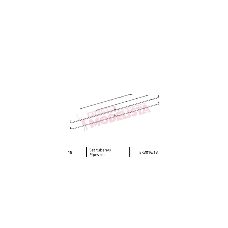 Pipe set for locomitve 7200 RENFE.
