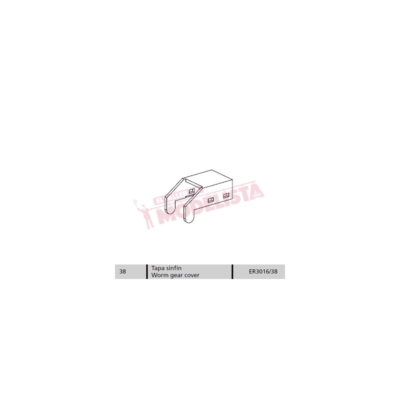 Worm gear cover for locomitve 7200 RENFE.
