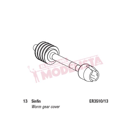 Worm gear cover. TRD.