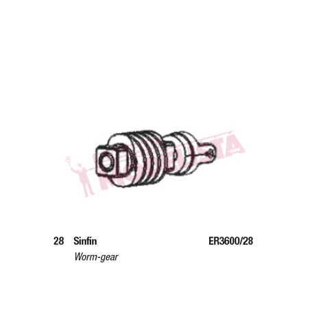 Worm gear cover. RENFE 440.