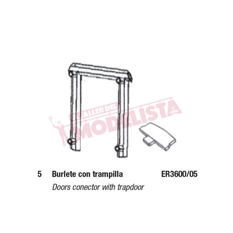 Weatherstrip with hatch. RENFE 440.