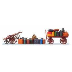 Carts with luggage.