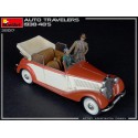 Car travellers. 30s-40s. Car travellers. 30s-40s.