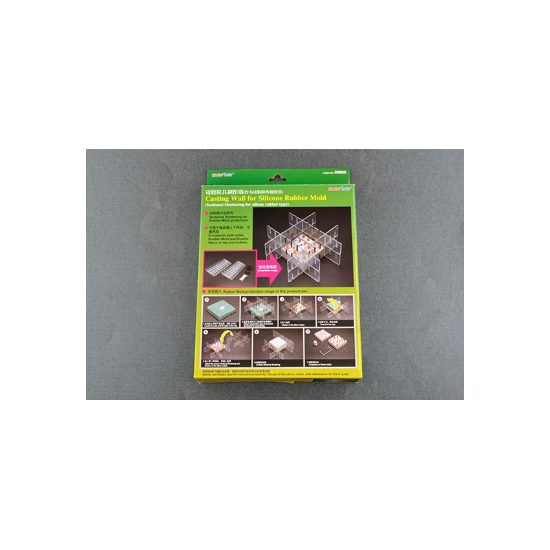 Set de paredes adaptables para moldes de silicona.