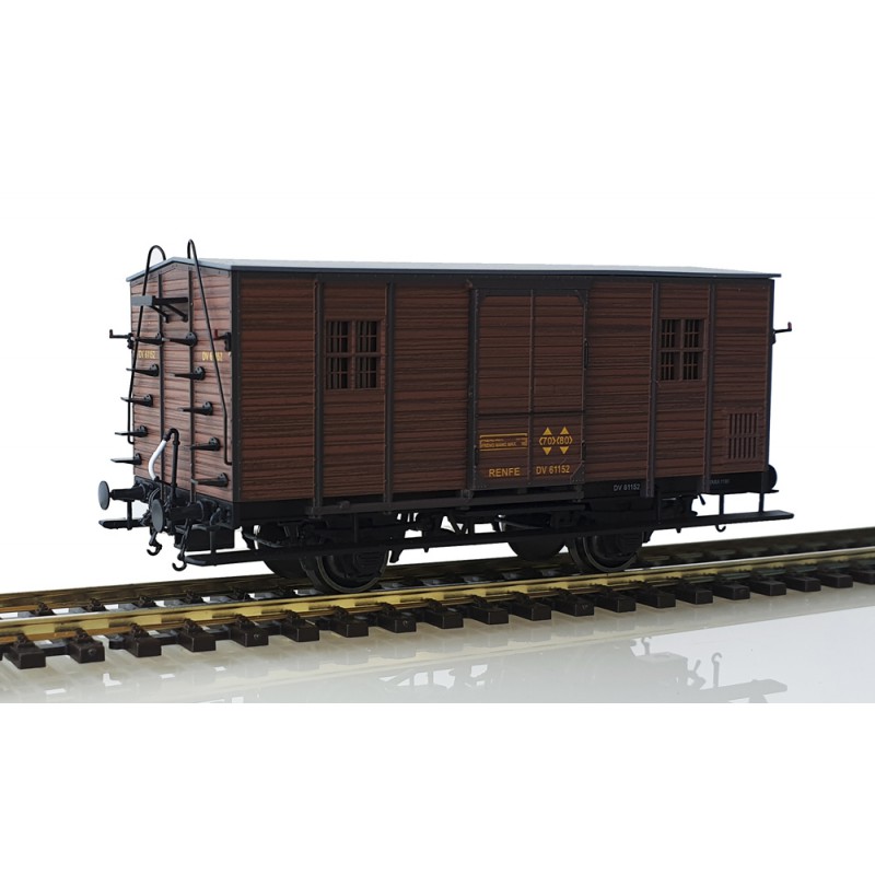 Furgón de madera DV61152, RENFE. Furgón de madera DV61152, RENFE.