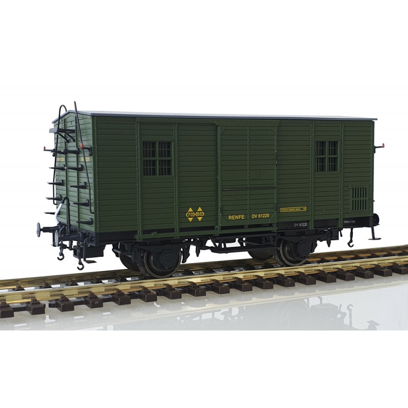 Furgón de madera DV61220, RENFE. Furgón de madera DV61220, RENFE.