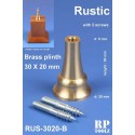 Plinth for bases, rustic shape. Brass 30x20 mm.