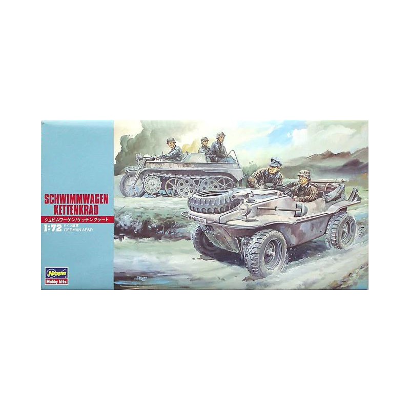 Vehículos alemanes: Schwimmwagen y Kettenkrad.