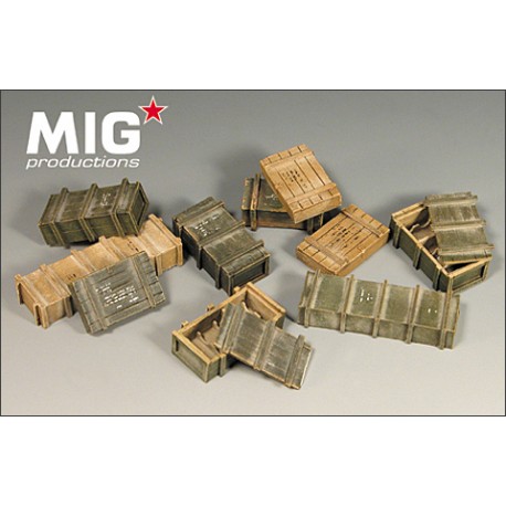 WWII soviet ammo boxes. MIG 35-111