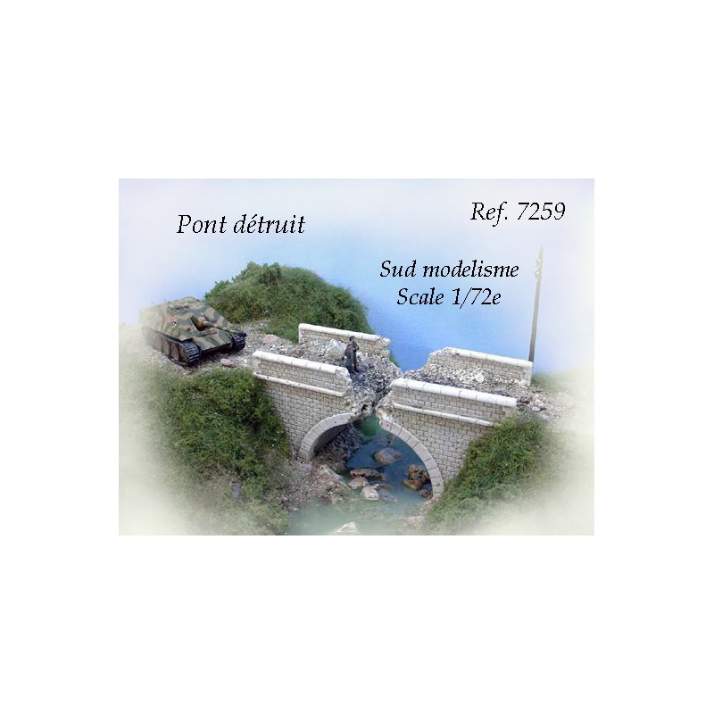 Puente destruido. PN SUD MODELISME 7259