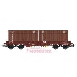 CP Sgs Wagen, mit "SADOMAR" Containern.