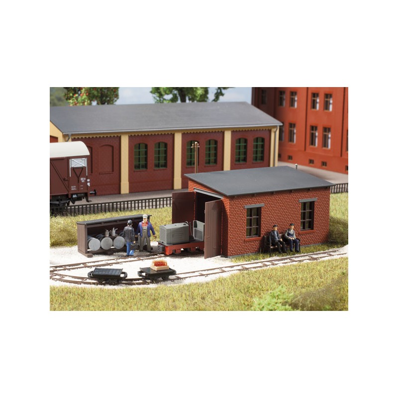 Depósito de tren minero.