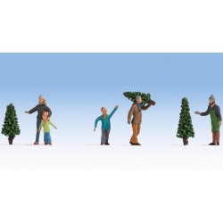 Vente de sapin de Noël.