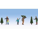 Venta de árboles de Navidad.
