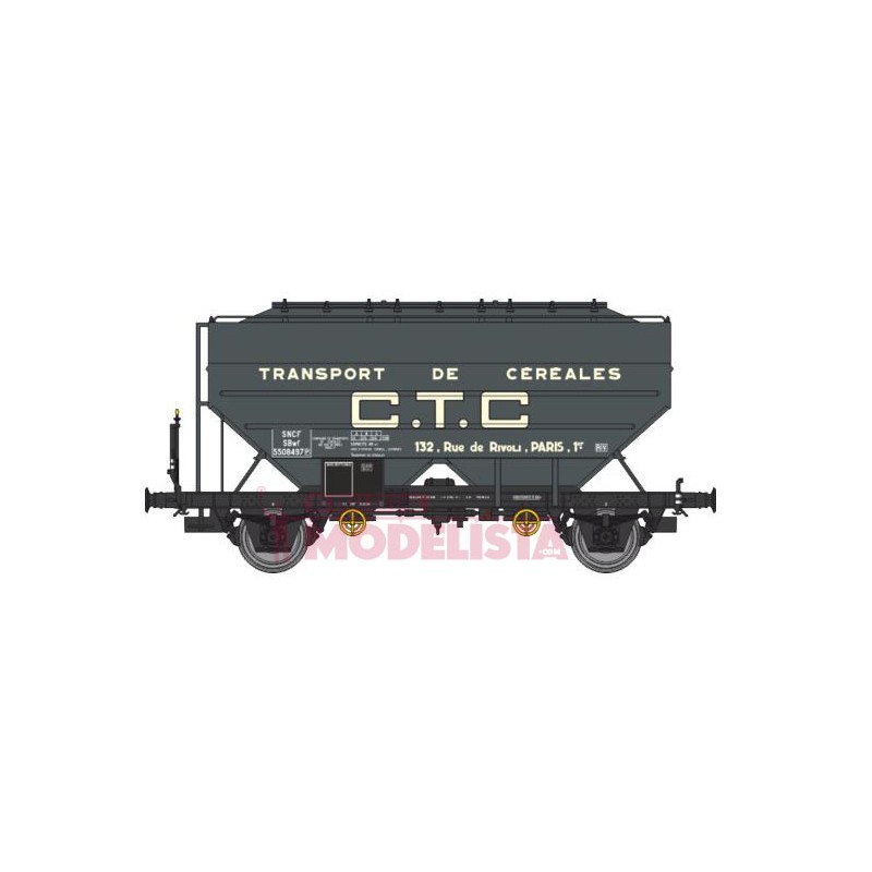 Vagones cerealeros Richard "CTC.", SNCF. Vagones cerealeros Richard "CTC.", SNCF.