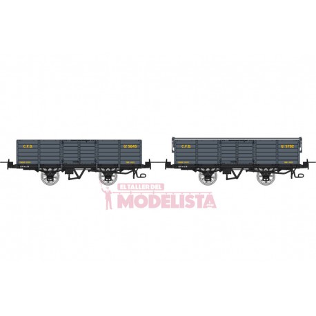 Set open wagons, Gv 5645 + 5792.