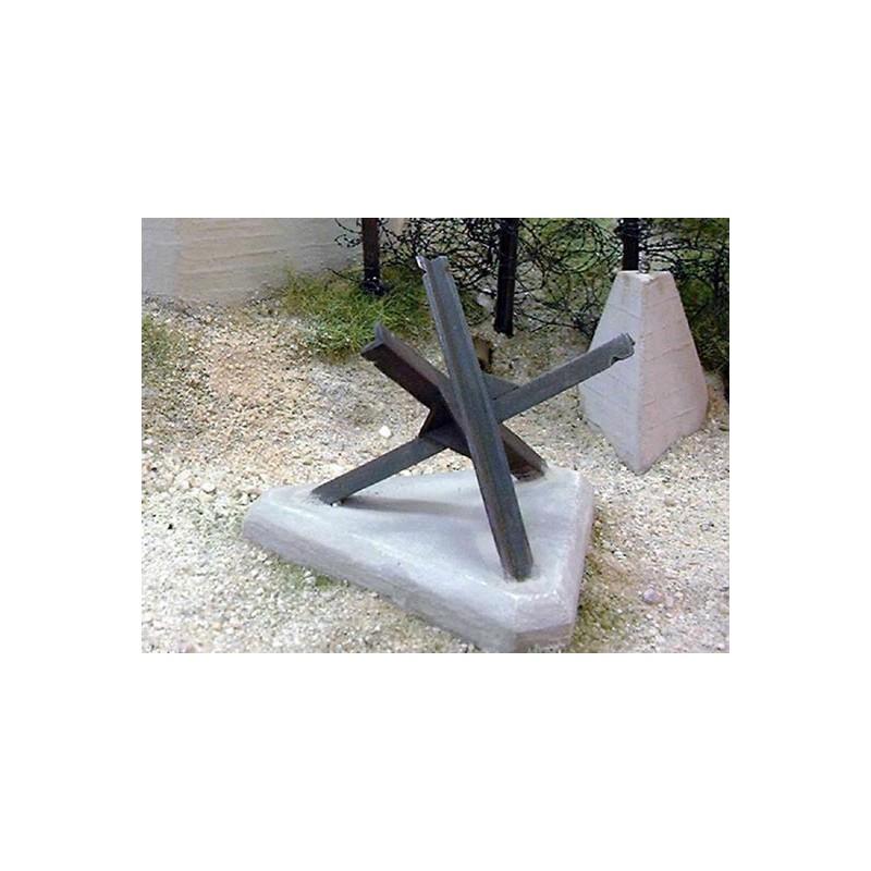 Obstáculos antitanque: Erizos checos. PN SUD MODELISME 3531