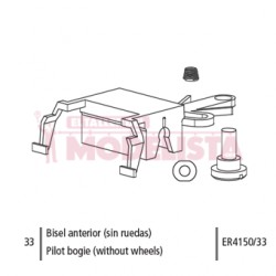 Pilot bogie (without wheels) for Mikado.