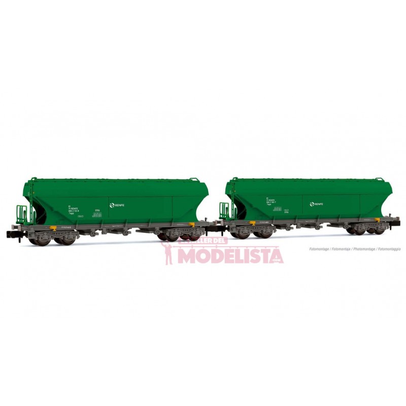 Set de dos tolvas TT5, RENFE. Set de dos tolvas TT5, RENFE.