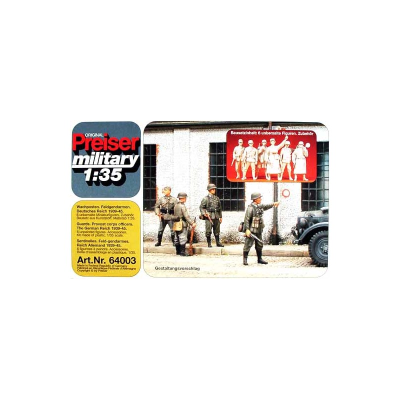 Centinelas alemanes. WWII. PREISER 64003