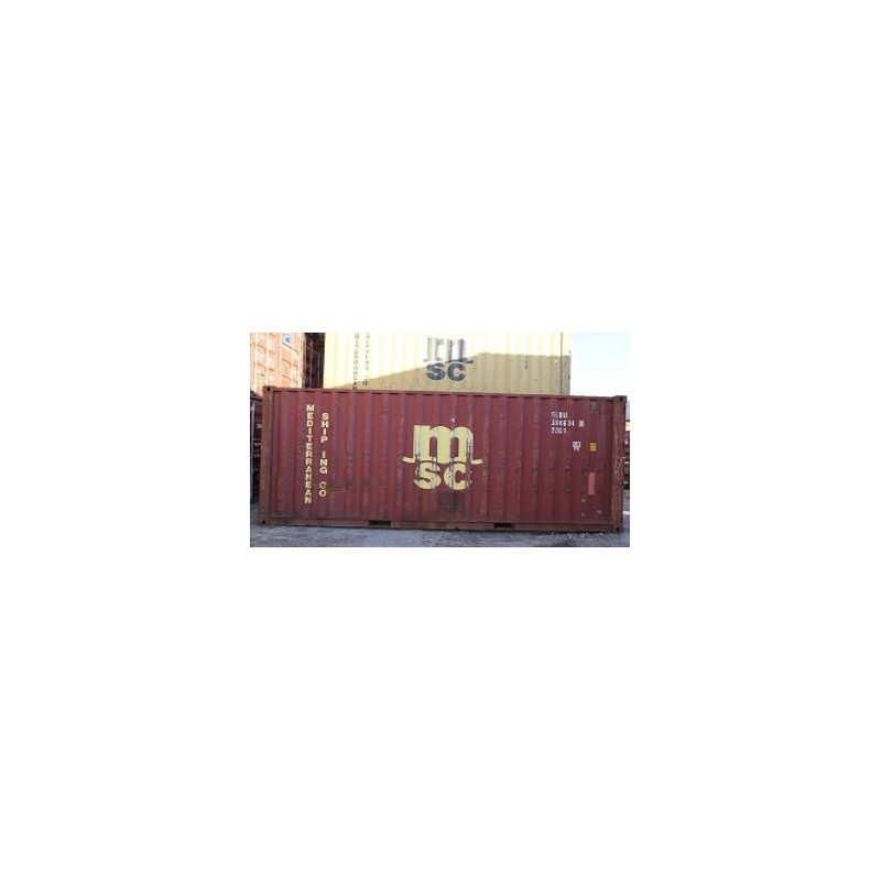 Contenedor 20' DV ''MSC''. Contenedor 20' DV ''MSC''.
