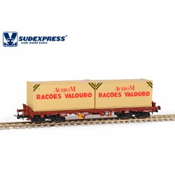 Wagon CP Sgs, with "AVIBOM VALOURO" containers.