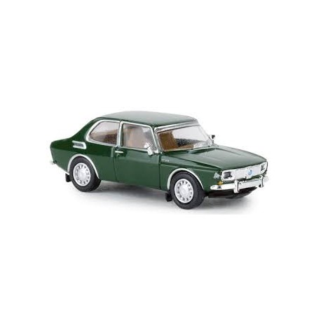 Saab 99, dark green.