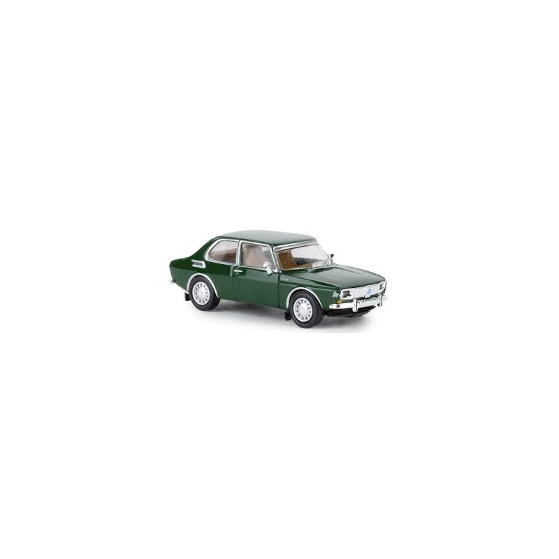 Saab 99, dark green.