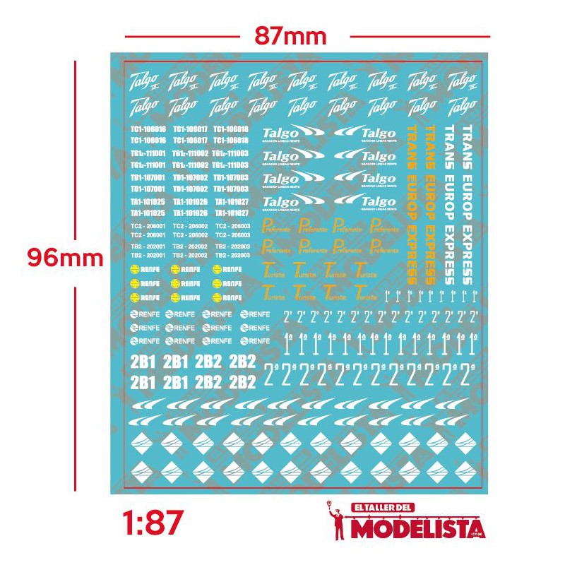 Rotulaciones Talgo III.