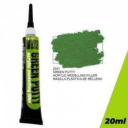 Mastic en plastique vert.