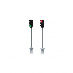 Traffic lights for vehicles.