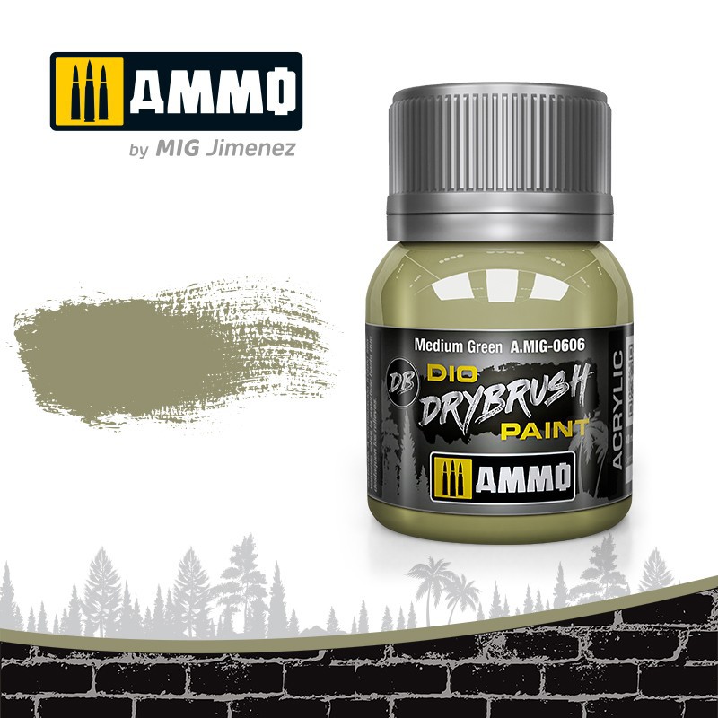 Drybrush: Verde medio. Drybrush: Verde medio.