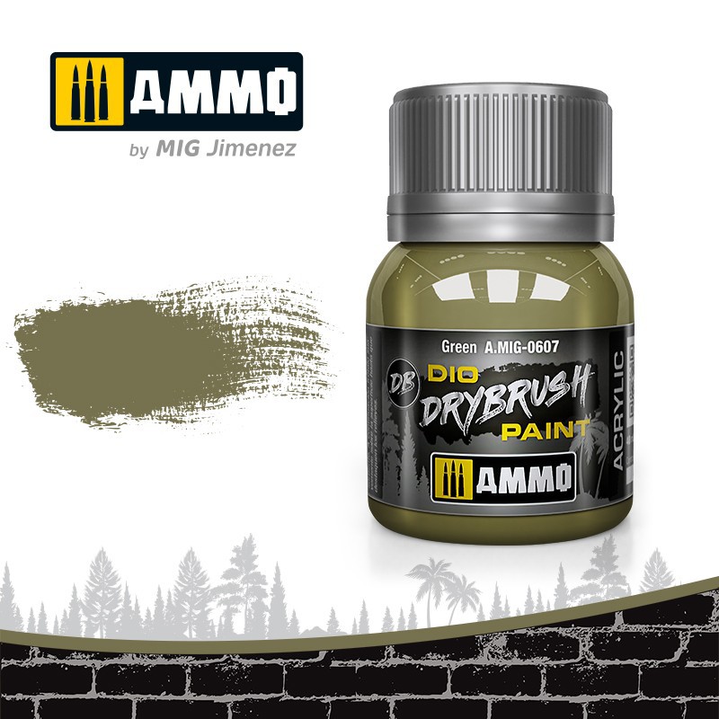Drybrush: Verde. Drybrush: Verde.