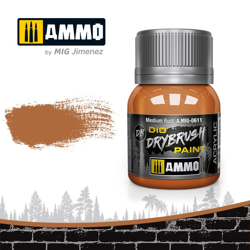 Drybrush medium rust. Drybrush medium rust.