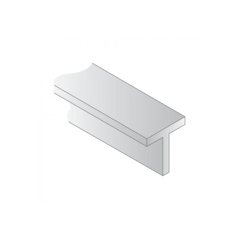 Polystyrene "T" shape, 1,4 mm. Polystyrene "T" shape, 1,4 mm.