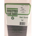 Black polystyrene sheet. 1,0 mm.