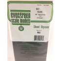 Black polystyrene sheet. 1,5 mm.