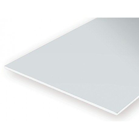 White polystyrene sheet. 2,5 mm.