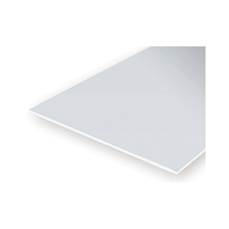 White polystyrene sheet. 2,5 mm.