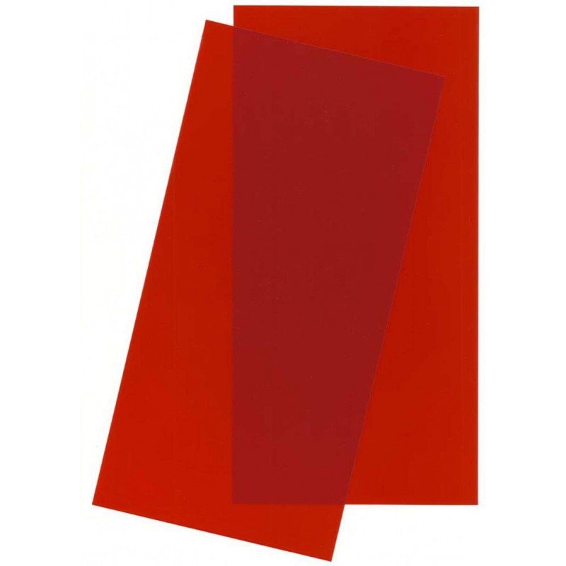 Hojas de estireno transparente. 0,25 mm.