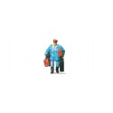 Porter with luggage.