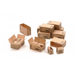 Boîtes de rations Seconde Guerre mondiale.