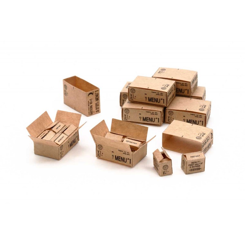 Cajas de raciones IIGM. Cajas de raciones IIGM.