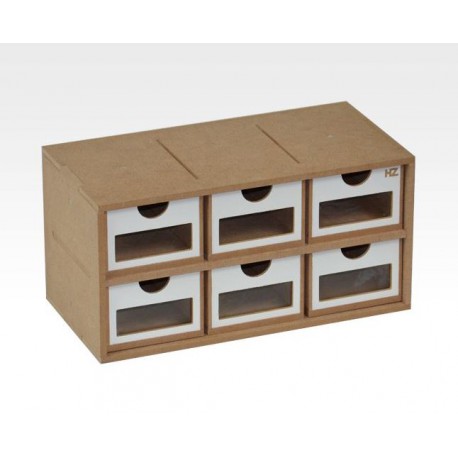 Drawers Module (x6). Square format.