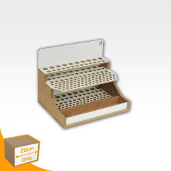 Modulo per spazzole e utensili. Formato quadrato.