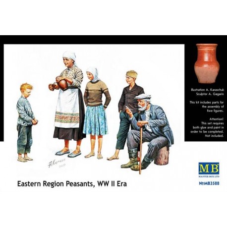 Citizenry. East european WW II era. MASTER BOX 3588