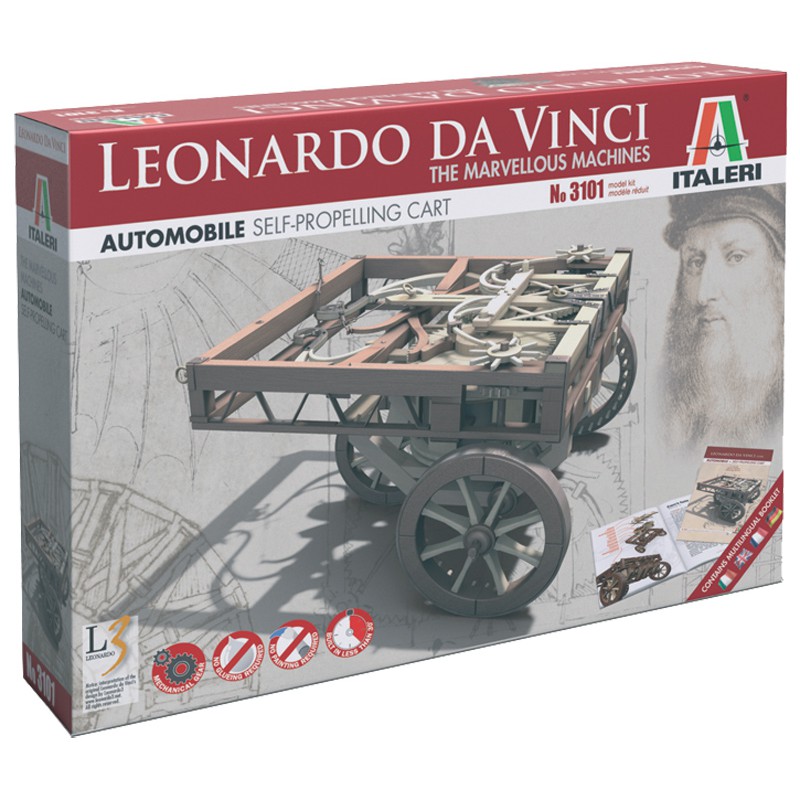 Self-propelling cart. Leonardo Da Vinci series.