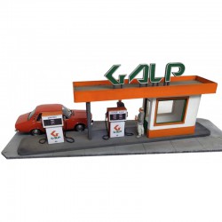 Gasolinera Galp, años 80.